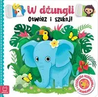 Wyjątkowa oferta Otwórz i szukaj! W dżungli. Książeczka rozkładanka z okienkami POP UP