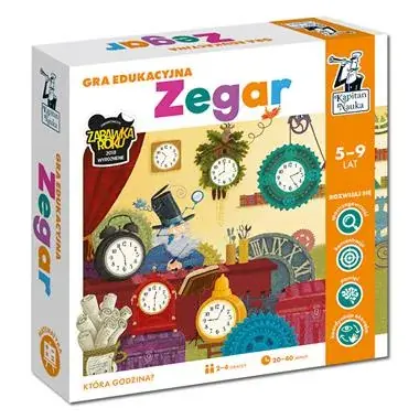 Kapitan Nauka. Gra edukacyjna. Zegar Dostępne od ręki