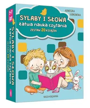 Pakiet: Sylaby i słowa. Łatwa nauka czytania (zestaw 20 książek) Najlepsza cena