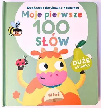 Wieś. Książeczka dotykowa z okienkami. Moje pierwsze 100 słów (książka sensoryczna) Szybka dostawa
