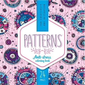 Cena promocyjna Kolorowanka antystresowa 200x200 12 Patterns