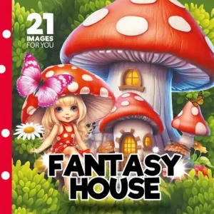 Kolorowanka 160x160 Fantasy house FRESH Darmowa dostawa