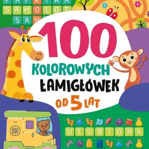 100 kolorowych łamigłówek. Zadania dla przedszkolaków. Od 5 lat Niska cena