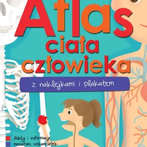 Atlas ciała człowieka z naklejkami i plakatem Ekspresowa dostawa