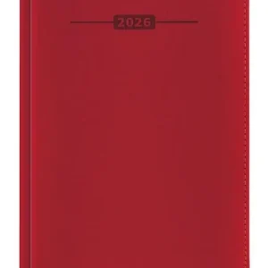 Kalendarz książkowy 2026 A5 czerwony EASY Hit cenowy
