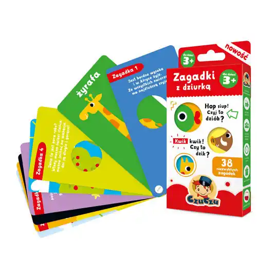 Oferta czasowa CzuCzu Zagadki z dziurką dla dzieci 3+