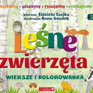 Leśne zwierzęta. Wiersze i kolorowanki Premium