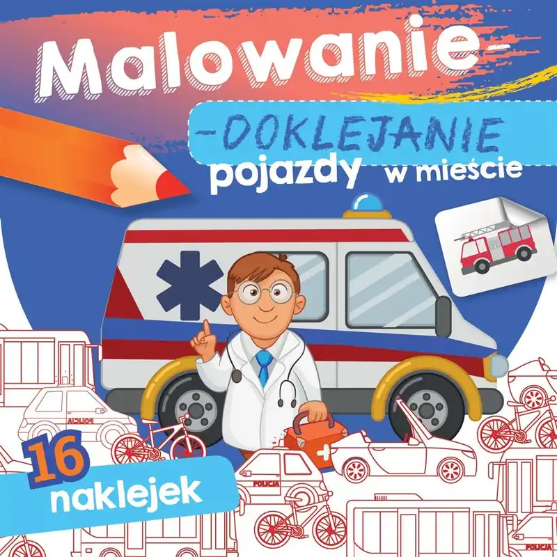 Pojazdy w mieście. Malowanie-doklejanie Wybór klientów