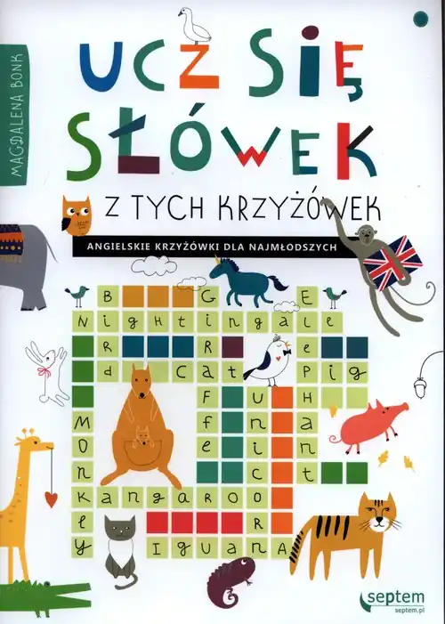 Ucz się słówek z tych krzyżówek! Angielskie krzyżówki dla najmłodszych Tylko do końca tygodnia