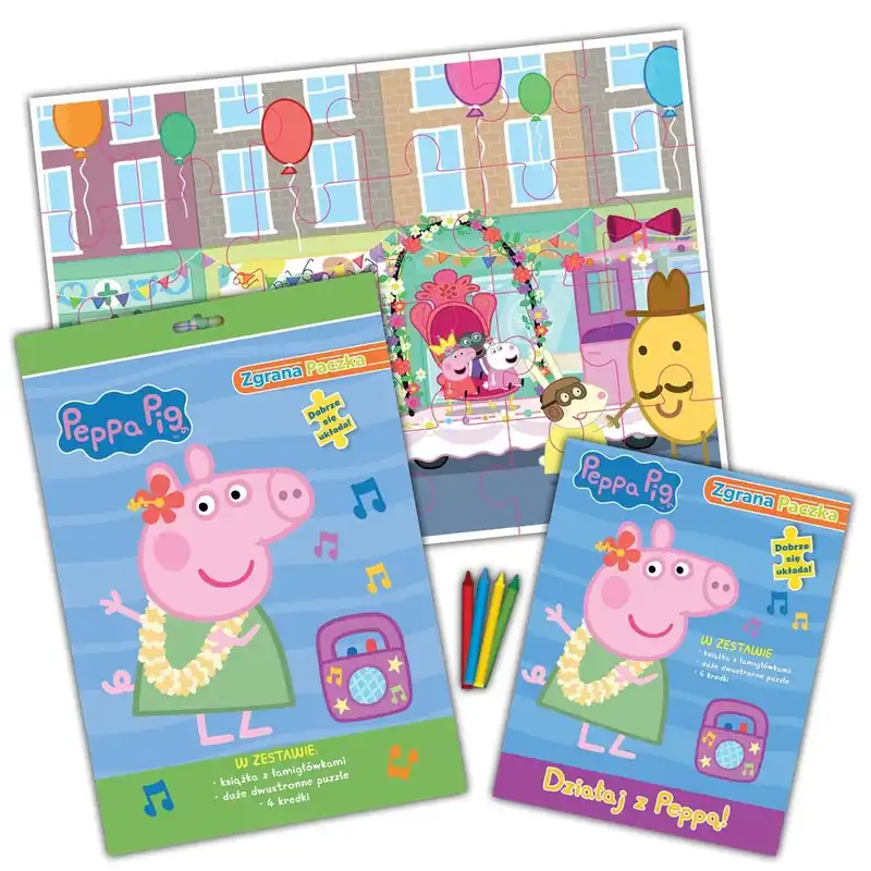 Okazja Peppa Pig. Zgrana paczka. Działaj z Peppą!