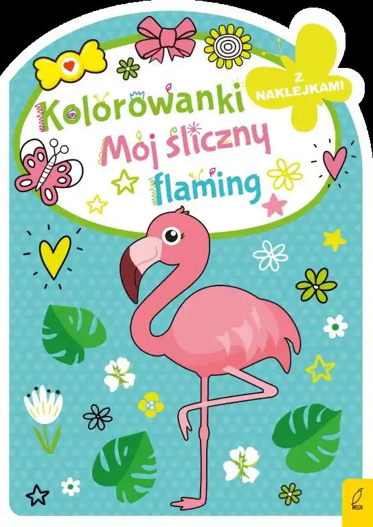 Kolorowanka z wykrojnikiem. Mój śliczny flaming Obniżka ceny