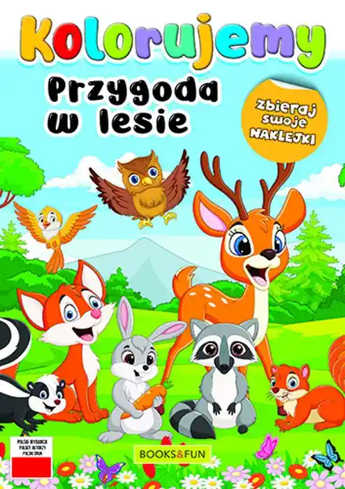 Bezpieczne zakupy Przygoda w lesie. Kolorujemy