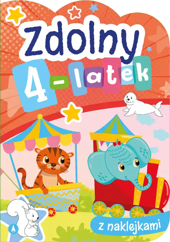 Premium Zdolny 4-latek z naklejkami
