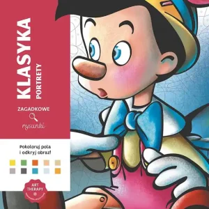 Portrety. Disney. Klasyka. Zagadkowe rysunki. Kolorowanka antystresowa. Art therapy Popularny