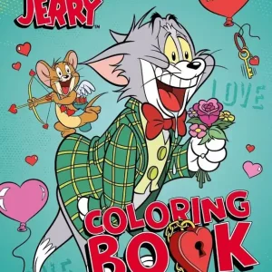 Kolorowanka z naklejkami Tom i Jerry Walentynki Szybka wysyłka