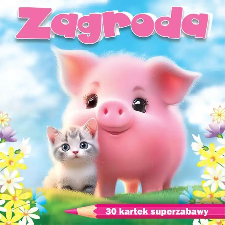 Najlepsza cena Zagroda. 30 kartek superzabawy - kolorowanka notes