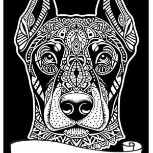 Darmowa dostawa Kolorowanka welwetowa A4 Doberman