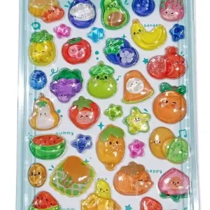 Nowy Naklejki 3D Crystal Owoce
