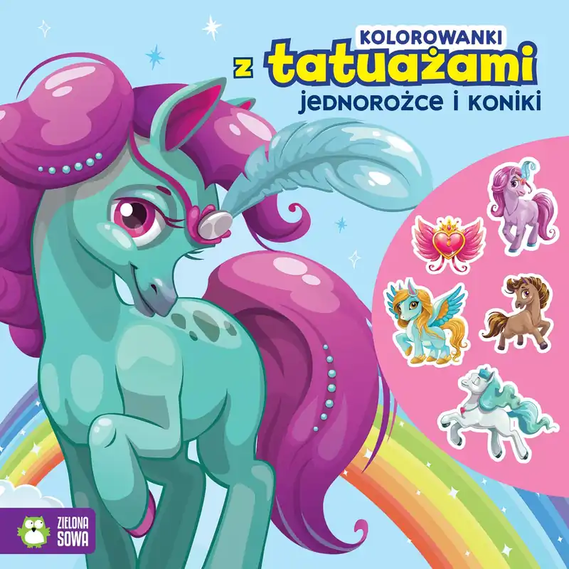 Kolorowanki z tatuażami. Jednorożce i koniki Do wyczerpania zapasów