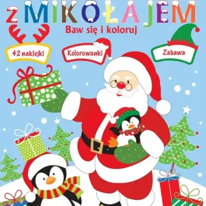 Dostępne od ręki Święta z Mikołajem. Baw się i koloruj