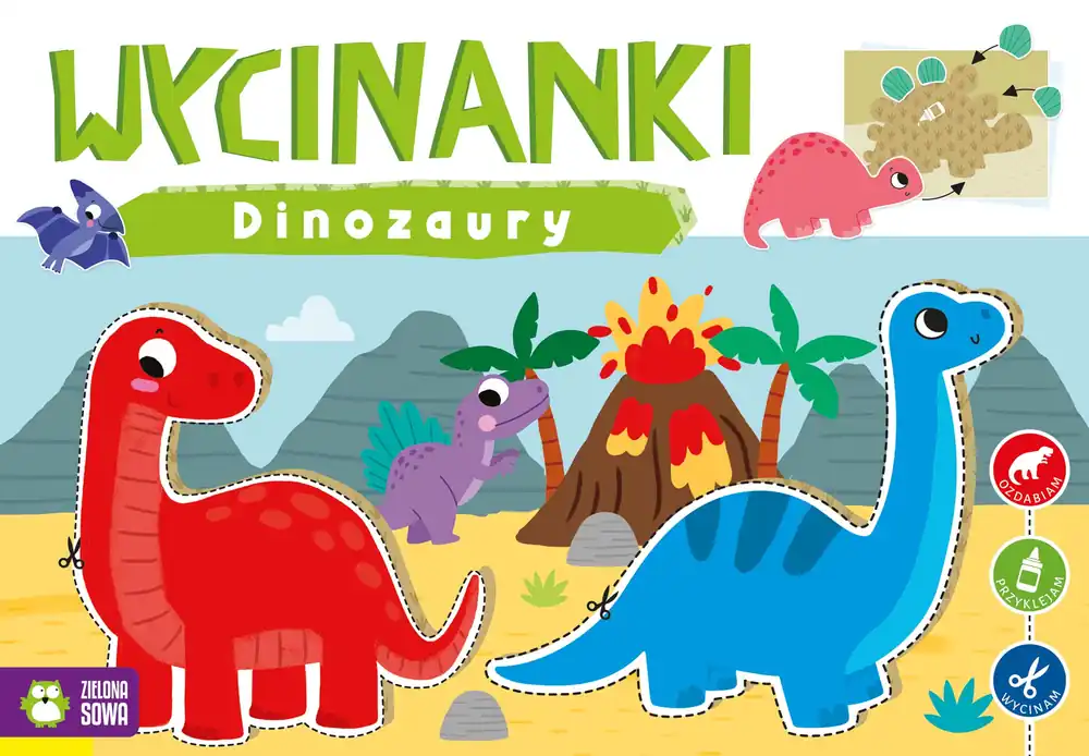 Szybka dostawa Dinozaury. Wycinanki