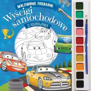 Bestseller Wyścigi samochodowe. Malowanie farbkami