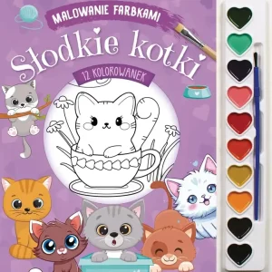 Hit sprzedaży Słodkie kotki. Malowanie farbkami