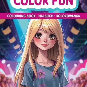 Łatwy zwrot Modelki. Kolorowanka. Malbuch. Colouring book