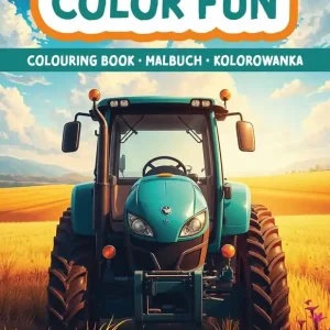 Obniżka ceny Maszyny rolnicze. Kolorowanka. Malbuch. Colouring book