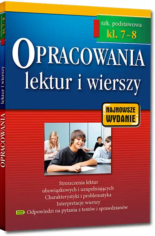 Opracowania SP 7-8 lektur i wierszy w.2018 GREG Hit sprzedaży