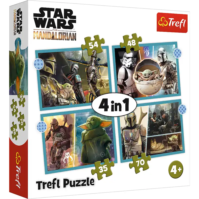 Puzzle 4w1 Mandalorian Star Wars 34397 Darmowy zwrot