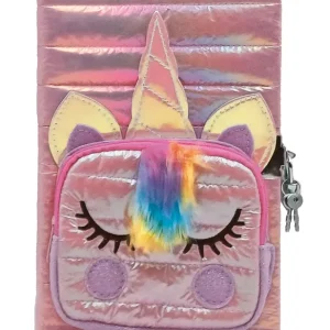 Dodaj do koszyka Pamiętnik Unicorn z kieszonką różowy STnux