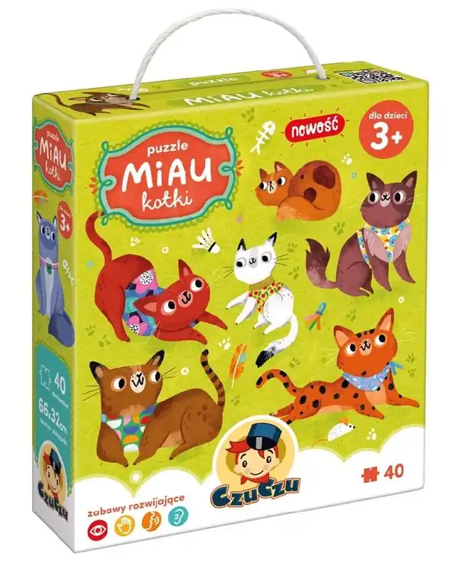 CzuCzu Puzzle Miau Kotki 3+ Hit cenowy